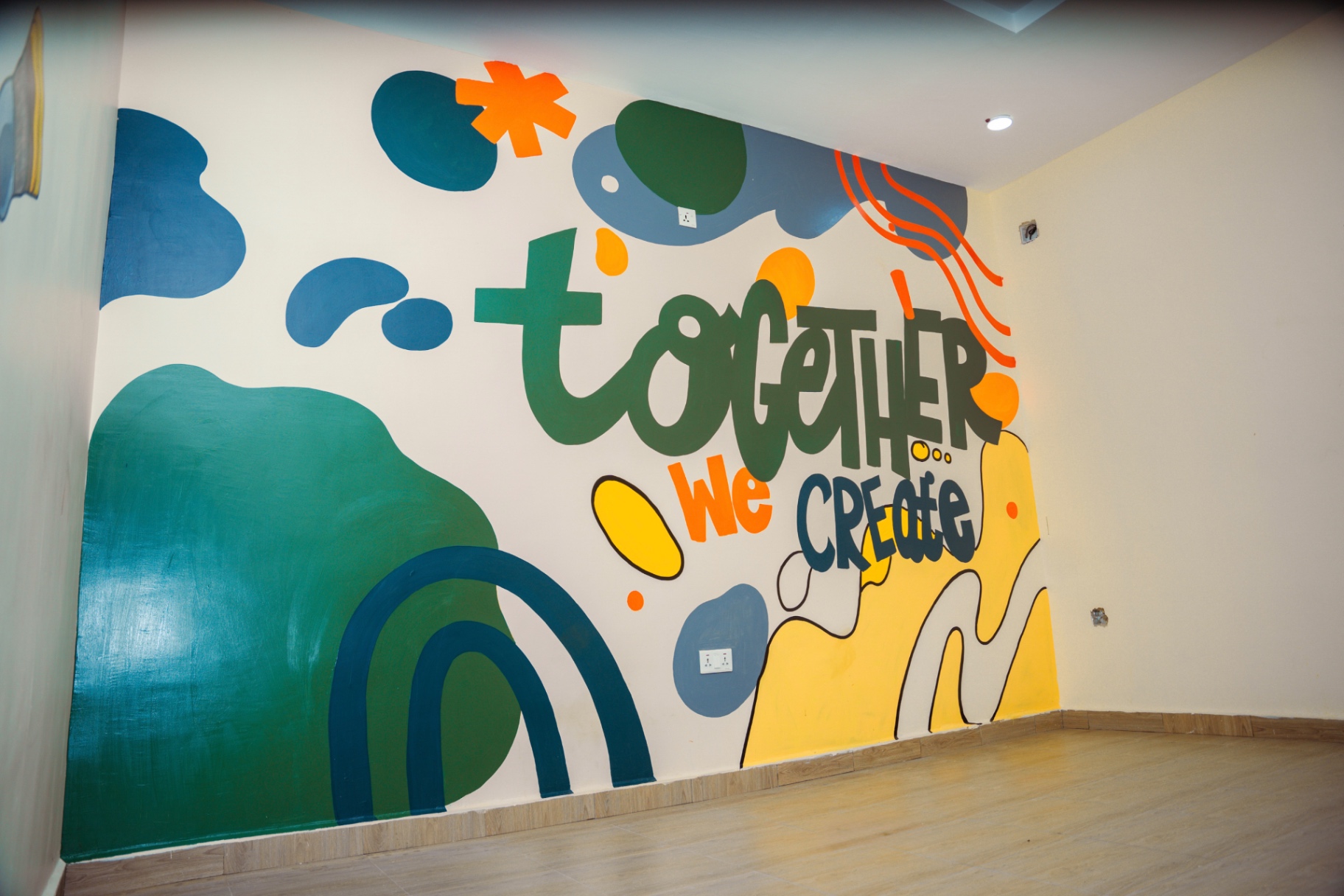 Creative studio mural — Together We Create