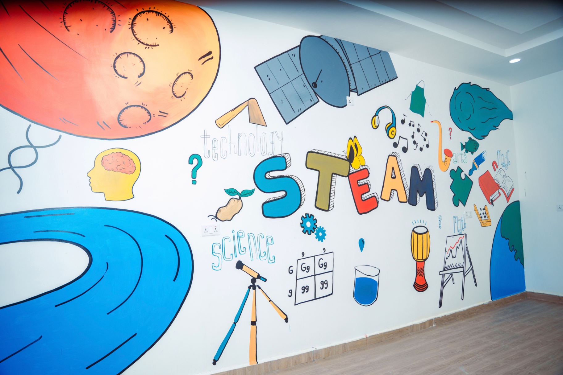 Little Harvard STEAM mural